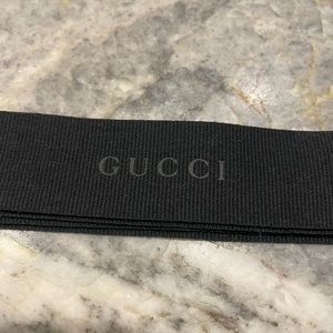 Gucci Black Gift Ribbon 74”